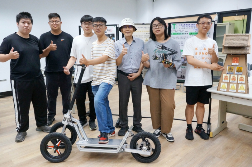 大葉機械系專題成果展，以AI結合創意。（照片大葉提供）