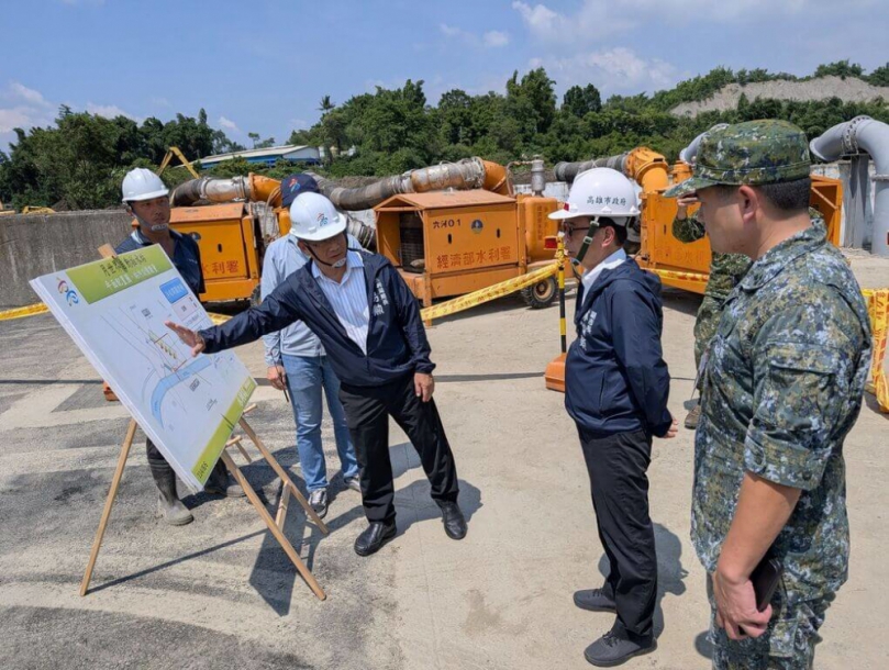 巴威颱風逼近高市政府預布移動式抽水機防災
