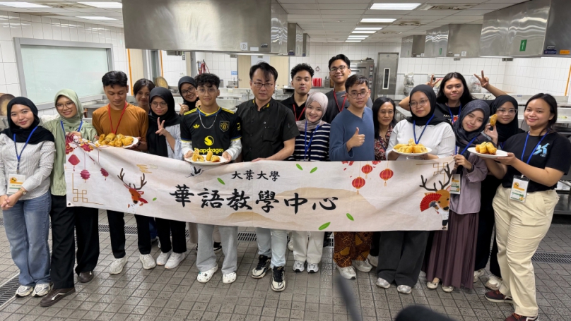 「印尼雅加達大學團」到大葉參加「暑期華語研習」。(照片大葉提供)