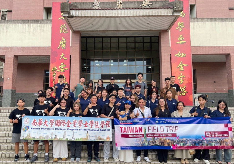 越南蓮花大學傳播與行銷師生參訪 南華大學打造臺越永續交流新典範
