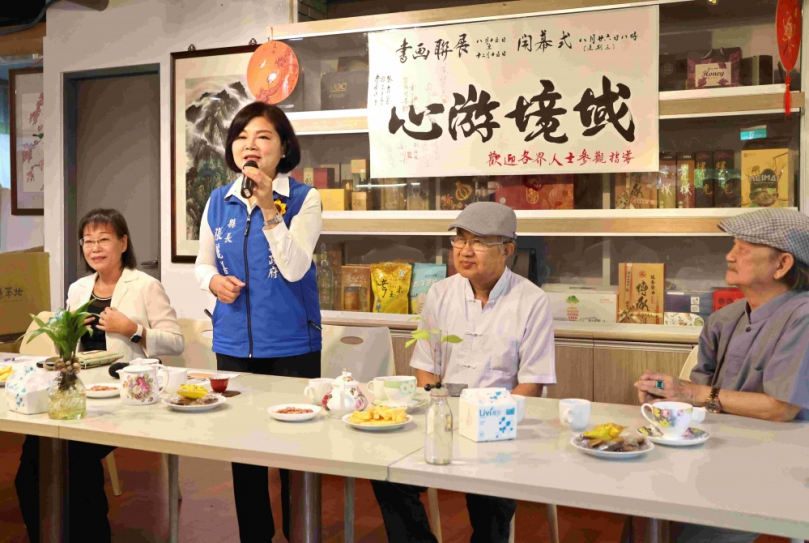 「心游境域書畫名家聯展」匯聚藝文名家 雲林縣政府咖啡廳展現書畫多元風貌