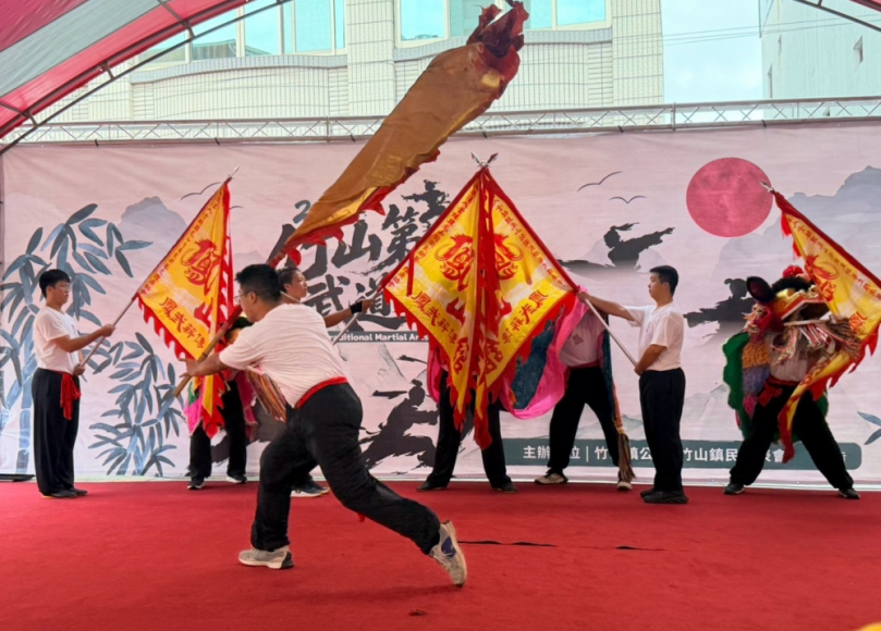 竹山第一武道大會精彩登場　百年同義堂領軍展現傳統武藝（圖1竹山提供）