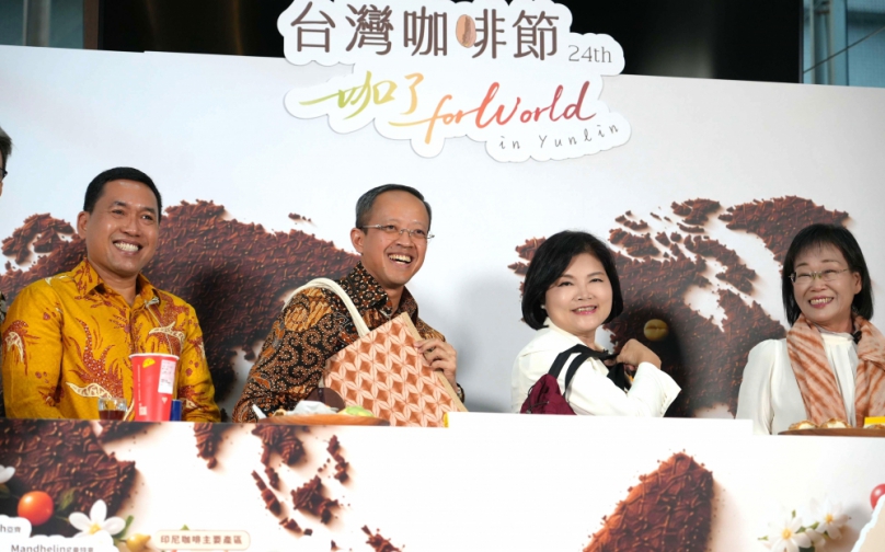 「咖了For World」台灣咖啡節10/31登場 雲林縣長張麗善攜手駐台北印尼經濟貿易代表推國際交流