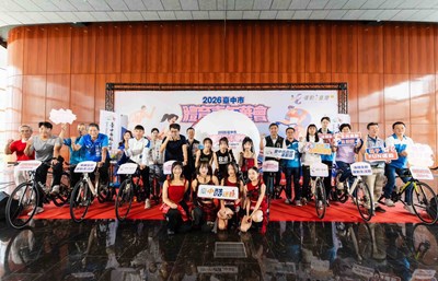 台中體育嘉年華清水國中登場 謝治翔、楊喬卉領騎號召全民動起來