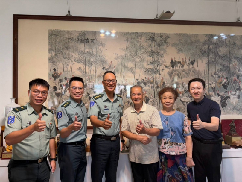 中部地區後備指揮部拜會南投藝文先進 深化軍民藝文交流