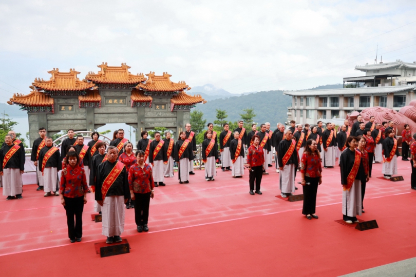 日月潭文武廟祭孔大典隆重登場 許縣長循古禮祭孔並見證公益捐贈(圖1縣府提供)