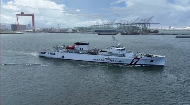 台船承造海巡新型遠洋巡護船可自主航行30天以上