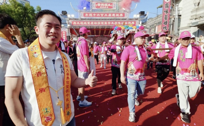 白沙屯拱天宮媽祖再臨嘉義市贊境 黃盈智市議員恭迎聖駕祈安賜福