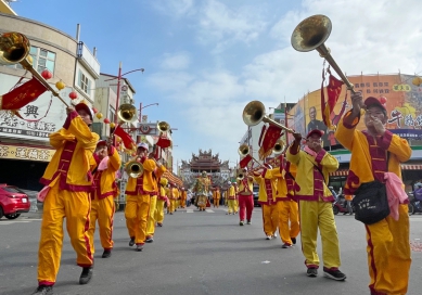 駐台400周年嘉義縣新港奉天宮媽祖 起駕出巡吳地、三槺榔、十八庄等地賜福