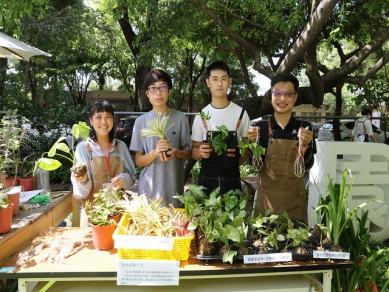 興大園藝療育市集開市  結合公益與植物療育