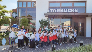 星巴克在地市場25週年紀念店 沙鹿北勢門市今(28)日盛大開幕