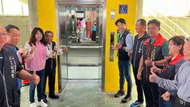 台中市太平區新平停車場電梯啟用 提供民眾更優質服務