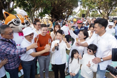 台中第二屆野餐日大成功 首屆代言人阿布、網紅小貝回娘家同樂