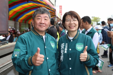 賴清德、黃秀芳花壇聯合後援會成立,前衛福部長陳時中到場力挺。(照片競總提供)