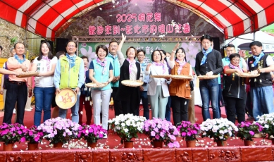 「2025桐花祭」，彰化市福田賞桐生態園區開幕。（照片縣府提供）