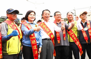 雲林西螺「社口媽」回嘉義朴子娘家 嘉義縣長翁章梁、雲林縣長張麗善等人親自接駕！