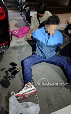 重犯陳修將潛逃，縣刑警大隊緝捕歸案。（照片警方提供）