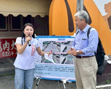 雲林立委張嘉郡推動斗六3大人行道整建案 打造4.4公里安全步行廊道〜