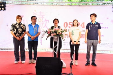 「2025年彰化詩歌節」，王縣長（中）出席。（照片縣府提供）