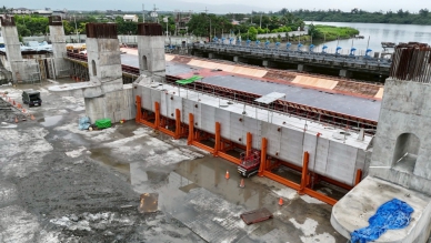 宜蘭五結防潮閘門工程進度超前 打造全台最寬排洪閘門兼顧觀光生態