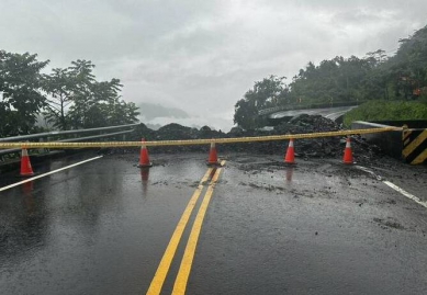 台27線六龜葫蘆谷路基流失預警性封閉