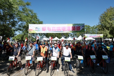 南投百K自行車小鎮漫遊 草屯工藝中心展開鳥嘴潭騎遊