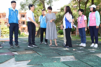 康壽國小操場及籃球場整建 許縣長允諾一次到位
