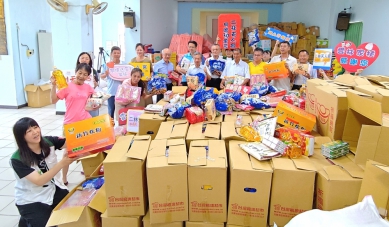 彰化二林天人宮濟公師父不忍家扶家庭受苦 百萬物資助雲林家扶點亮希望之光！