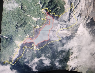 堰塞湖｜大大縮減，溢流後水位降低113公尺、蓄水量剩12%。