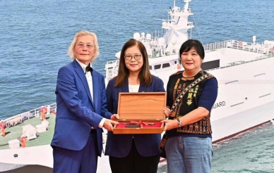 海巡署第11艘600噸級海巡艦下水命名「蘭嶼艦」