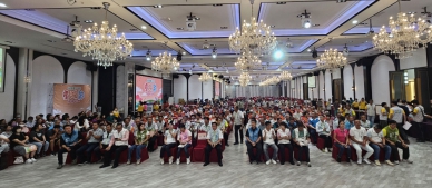 永靖鄉公所「重陽節」表揚大會，場面盛大。（照片公所提供）