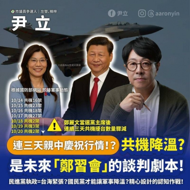 共機降溫塑造「親中可換和平」假象？未來「鄭習會」談判劇本