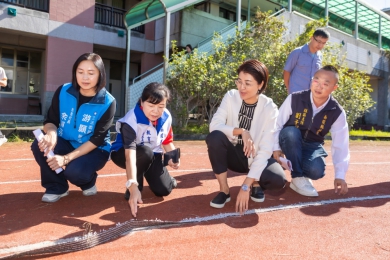 縣府將斥資945萬整修鹿谷國中操場