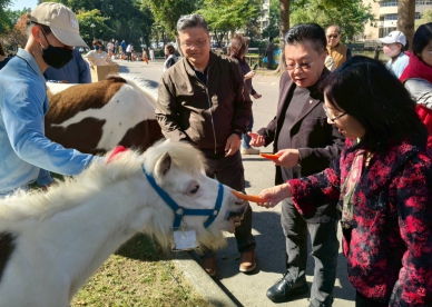 輔英科大喜迎黑天鵝與迷你馬共築永續校園