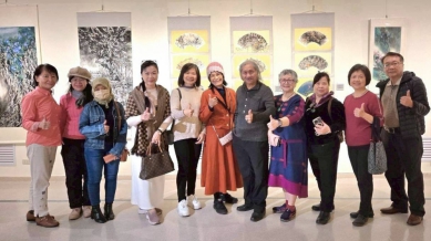 心善美心靈饗宴 涵融萬珠 臺中市東方水墨畫會會員團展 葫蘆墩文化中心展出