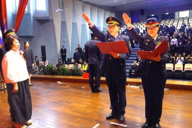 嘉義市政府警察局卸、新任分局長聯合交接典禮 市長黃敏惠期勉新任分局長全力以赴 打造有溫度的戰鬥團隊！