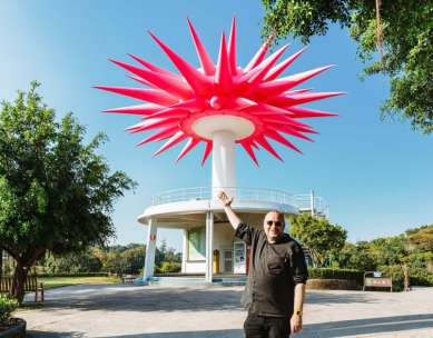 高雄果嶺自然公園出現奇特藝術品陳其邁曝光真相