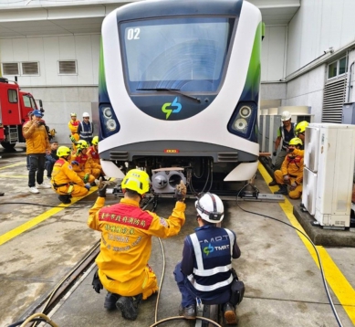 提供市民安全 舒適捷運服務 中捷攜手消防局特搜大隊　強化捷運事故救援應變訓練