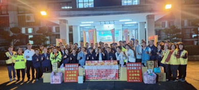 王縣長到員林警分局慰勞第一線「六大民力大隊」。（照片分局提供）