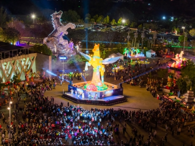 南投燈會情人節浪漫開幕 駿馬、飛馬雙主燈破紀錄