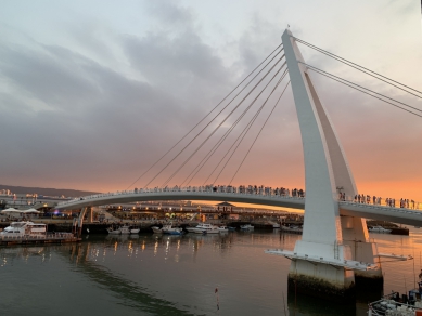 春節來淡水漁人碼頭走金馬紅地毯  讓您好運一整年