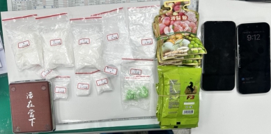 刑大偵四隊破獲毒品案    查扣毒品並將二人送辦