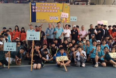 第77屆金木盃、天爵盃全國軟式網球錦標賽，員林運動公園網球場開幕。（照片公所提供）