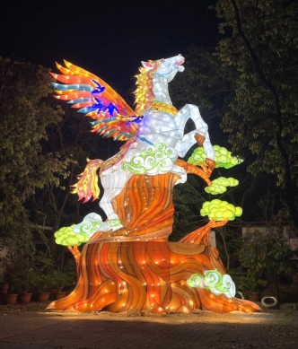 2026台灣燈會副主燈「天驥夢飛揚」夢幻飛馬 從嘉義移至雲林斗六紅螞蟻生態世界 持續發光與黑金剛、恐龍相輝映！