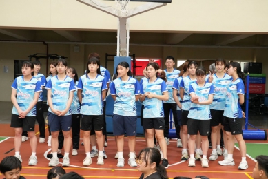 台電女子羽球隊關懷列車抵澎交流 提升基層實力注入運動新動能  台電工會理事長吳有彬表示，很高興關懷列車自108年曾來到澎湖後，時隔7年再次踏上這片土地。希望透過這次活動，讓澎湖在地學校近距離感受台電女子羽球隊的實力與熱情，也在孩子心中種下羽球的種子，未來有機會成為台電女子羽球隊的一份子。