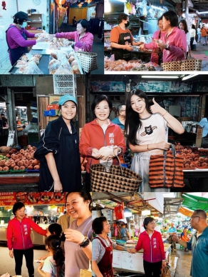 韓國人氣啦啦隊女神 안지현 安芝儇｜豎起大拇指與游淑貞合影