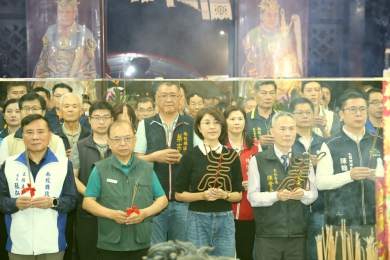 歡慶玄天上帝聖誕 受天宮團拜大典許縣長主獻