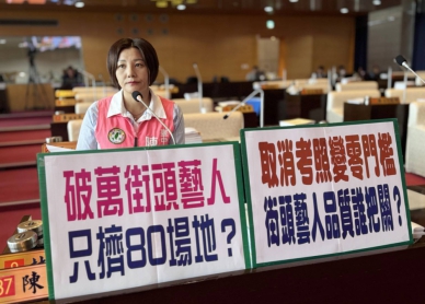 台中街頭藝人破萬人搶80場地　民進黨台中市議員陳雅惠質疑制度失衡、要求補強