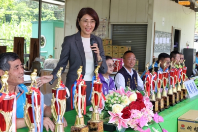 竹山青溪協會公益盃門球邀請賽 許縣長鼓勵長輩以球會友