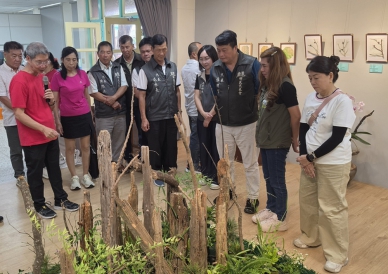 鹿草鄉三角社區長輩們植物創作 《三角．歲月成花》裝置藝術展